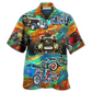 Hot Rod Hawaiian Shirt For Tropical Parties Vacation Travel And Casual Summer Style