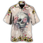 Cute Skull Hawaiian Shirt For Tropical Escapes Resort Wear And Outdoor Celebrations