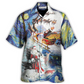 Christmas Friendly Santa Animals Hawaiian Shirt Artwork View For Weekend Travel And Beach Style