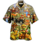 Halloween Pumpkin Smiling Beautiful Hawaiian Shirt For Coastal Adventures And Warm Weather Wear