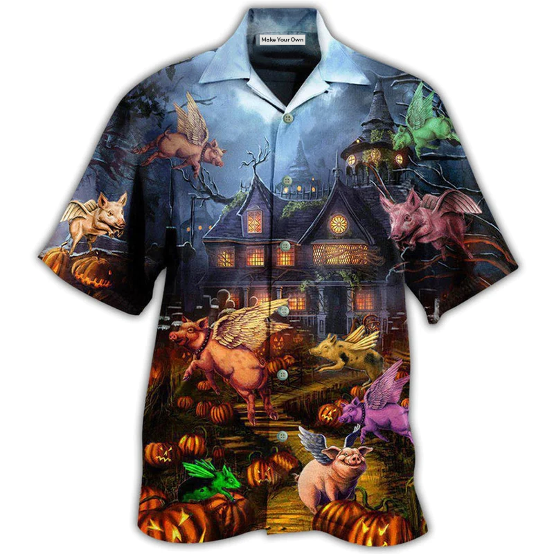Halloween Hawaiian Shirt For Vacation Getaways Resort Wear And Casual Celebrations