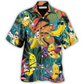 Playful Tropical Fruit And Banana Hawaiian Shirt For Vacation Getaways Resort Wear And Casual Celebrations