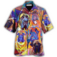 Watercolor Dog Bullmastiff Hawaiian Shirt Artwork View For Weekend Travel And Beach Style