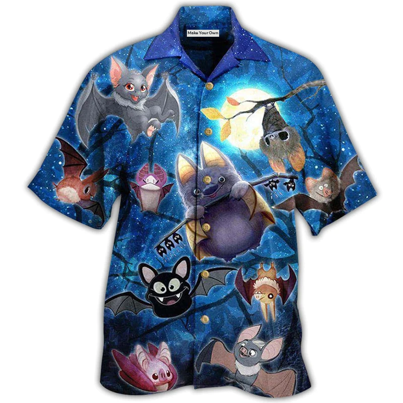 Cute Bat Hawaiian Shirt For Beach Days Resort Trips And Relaxed Everyday Style