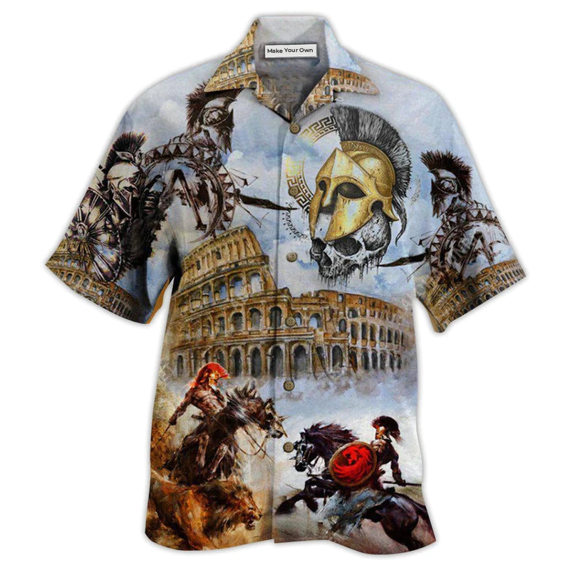 Ancient Roman Hawaiian Shirt For Coastal Trips Outdoor Events And Relaxed Summer Wear