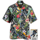 Tropical Floral Hockey Pineapple Custom Photo Hawaiian Shirt Pattern View For Relaxed Warm Weather Outfits