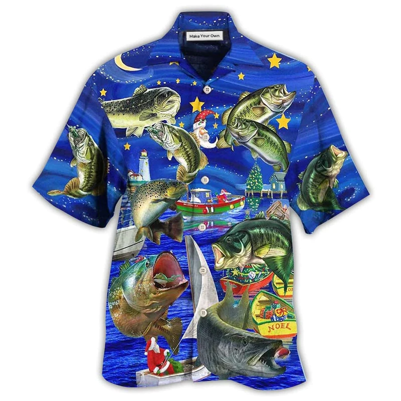 Fishing Worry Less Beautiful Night Hawaiian Shirt For Summer Vacation And Beach Travel