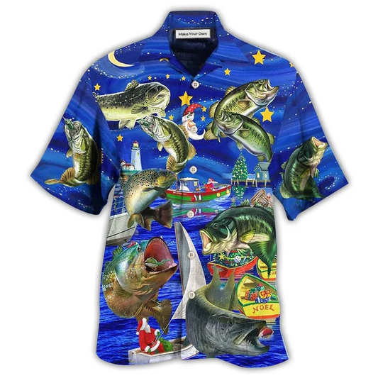 Fishing Worry Less Beautiful Night Hawaiian Shirt For Summer Vacation And Beach Travel