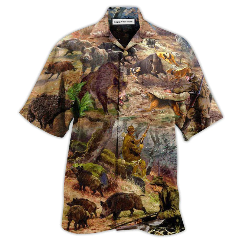 Hunting Care About Maybe People Hawaiian Shirt Artwork View For Weekend Travel And Beach Style