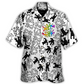 Rainbow Pride Proud Hawaiian Shirt Detailed Pattern View For Tropical Vacations
