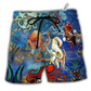Octopus Rocktopus Funny Style Hawaiian Print Beach Shorts For Marine Inspired Outdoor Wear