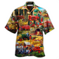 Tractor Promise Hawaiian Shirt Pattern View For Relaxed Warm Weather Outfits