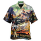 Train Right Track Hawaiian Shirt For Coastal Adventures And Warm Weather Wear