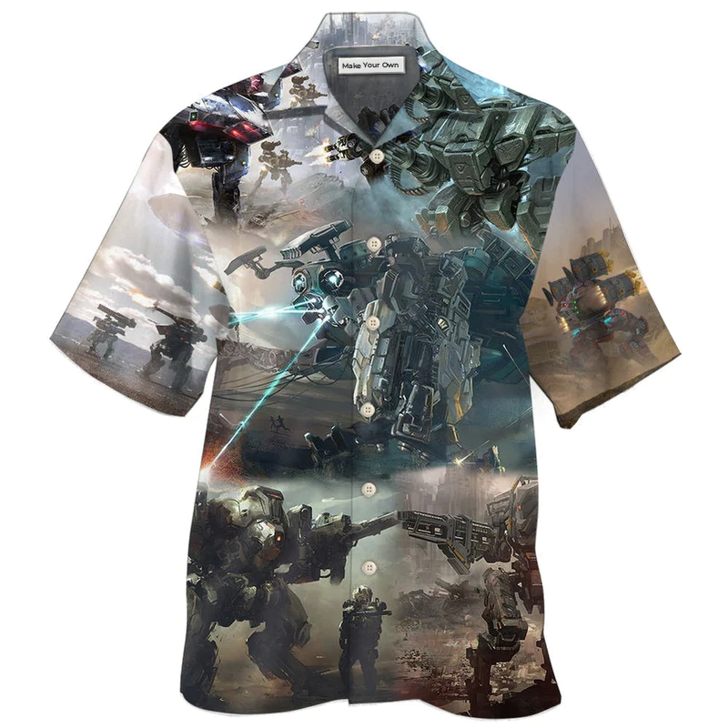 Robot Hawaiian Shirt For Beach Getaways Resort Outings And Thoughtful Gifting
