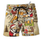 Merry Xmas Love Beer Hawaiian Print Beach Shorts For Festive Vacation Wear