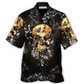 Floral Dark Skull Grow Moments Hawaiian Shirt For Coastal Adventures And Warm Weather Wear