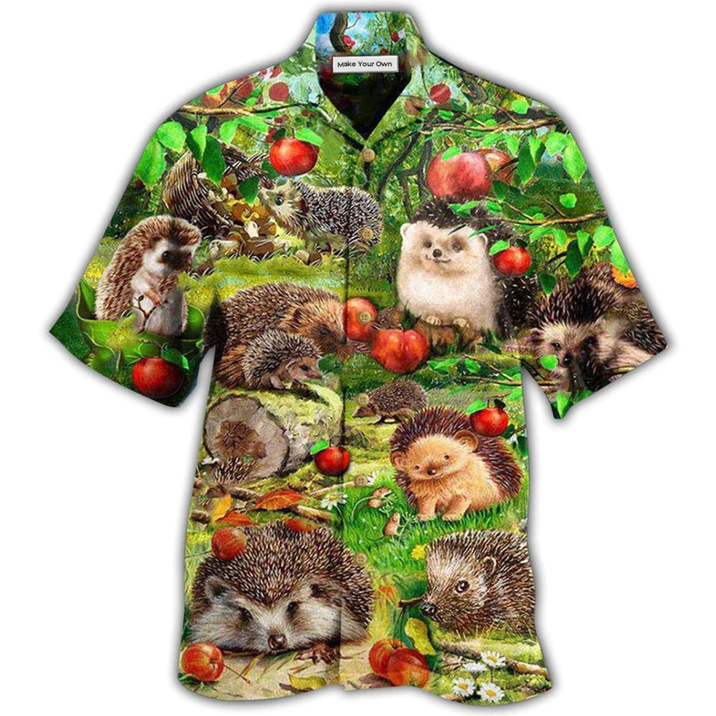 Hedgehog Animals Various Hawaiian Shirt For Poolside Relaxation And Sunny Getaways