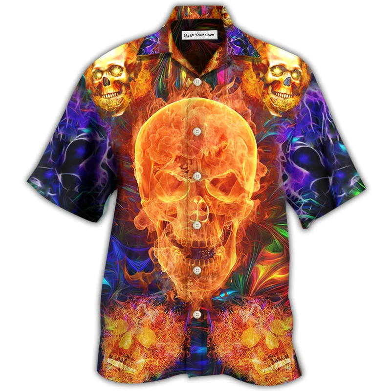 Skull Hawaiian Shirt For Beach Days Resort Trips And Relaxed Everyday Style