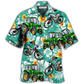 Tractor Tractors Mountain Bicycle Hawaiian Shirt For Resort Getaways And Comfortable Summer Activities