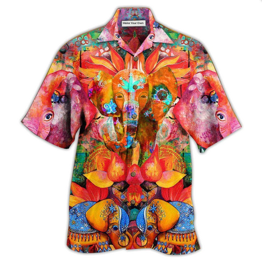 Bohemian Elephant Amazing Hawaiian Shirt For Poolside Relaxation And Sunny Getaways