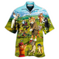 Golf Cats Play Hawaiian Shirt Artwork View For Coastal Escapes And Resort Style