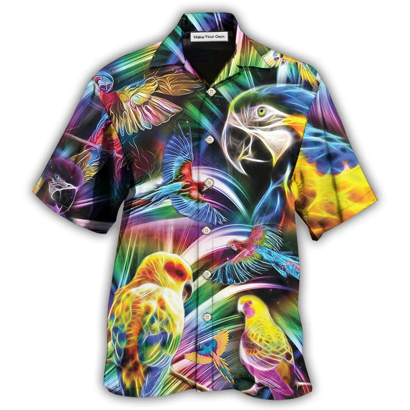 Parrot Nice Hawaiian Shirt Pattern View For Relaxed Warm Weather Outfits