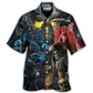 Gothic Dark Skull Hawaiian Shirt Design View For Outdoor Gatherings