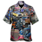 Car Hot Rod Diner Show Hawaiian Shirt Artwork View For Coastal Escapes And Resort Style