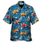 Fish Koi Swim Artificial Ponds Hawaiian Shirt Pattern Detail For Summer Holidays And Outdoor Fun