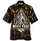 Muay Thai Hawaiian Shirt Design Detail For Beach Days And Holiday Travel