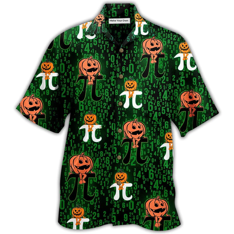 Halloween Pumpkin Smiling Hawaiian Shirt Artwork View For Coastal Escapes And Resort Style