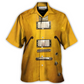 Guitar Semi Hollow Body Hawaiian Shirt Artwork Detail For Tropical Trips And Casual Outings