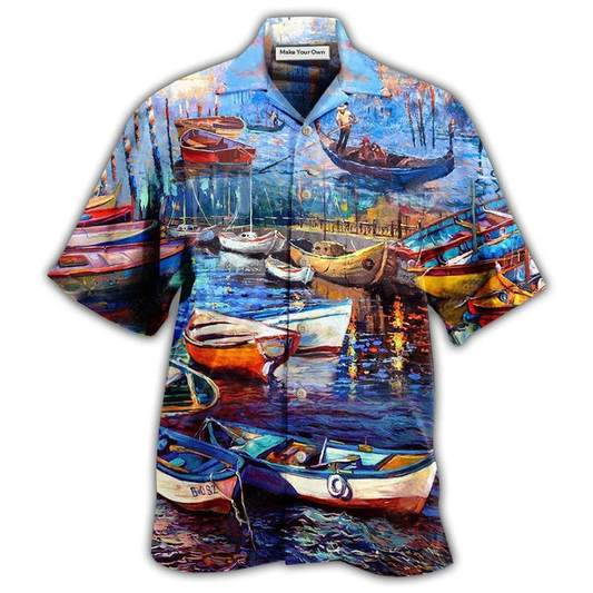 Canoe Jouney Ride Hawaiian Shirt For Summer Events And Casual Outdoor Wear