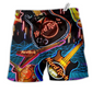 Guitar Music Our Hearts Have Beats For Guitar Beach Shorts For Beach Days And Casual Style