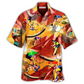 Bicycle And Motorcycle Hawaiian Shirt For Summer Vacation Beach Travel And Casual Wear