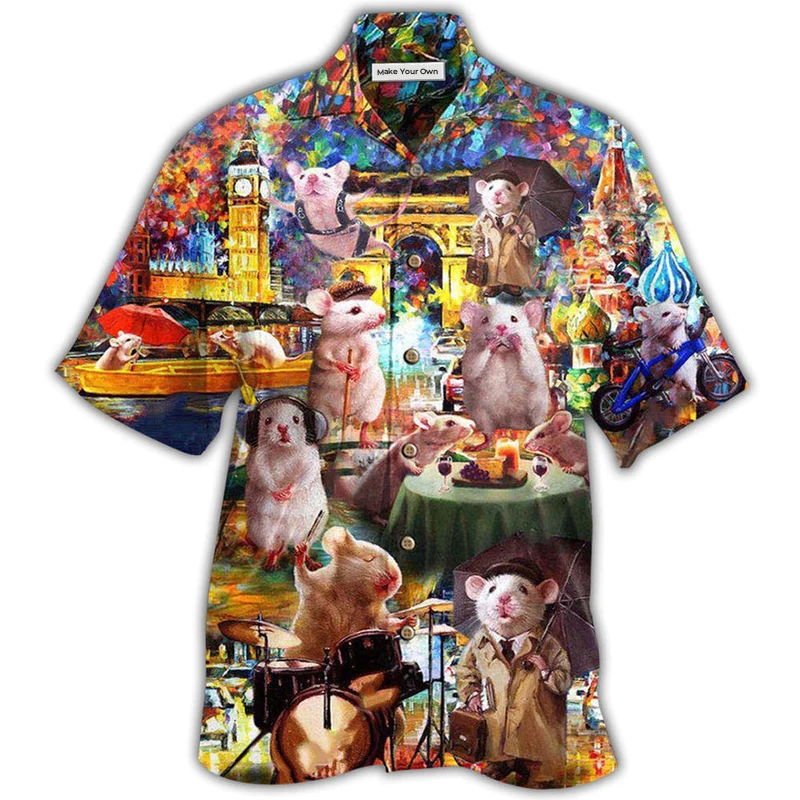 Hamster Hawaiian Shirt For Island Trips Summer Gatherings And Comfortable Daily Wear