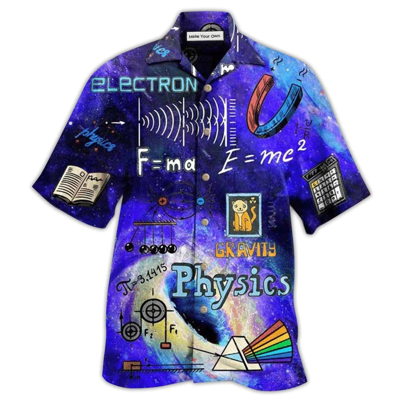 Physics Hobby Hawaiian Shirt For Resort Getaways And Comfortable Summer Activities