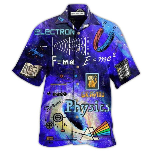 Physics Hobby Hawaiian Shirt For Resort Getaways And Comfortable Summer Activities