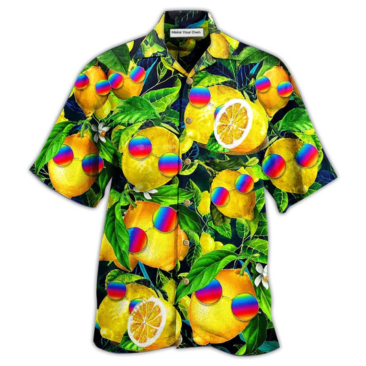 Bohemian Funny Lemon Peace Hawaiian Shirt For Warm Weather Adventures And Everyday Comfort