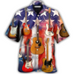 Guitar Independence Day Star American Hawaiian Shirt For Coastal Adventures And Warm Weather Wear