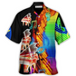 Neon Colorful Piano Music Hawaiian Shirt Pattern View For Relaxed Warm Weather Outfits