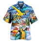 Parrot Beach Unique Hawaiian Shirt For Vacation Days And Relaxed Coastal Outings