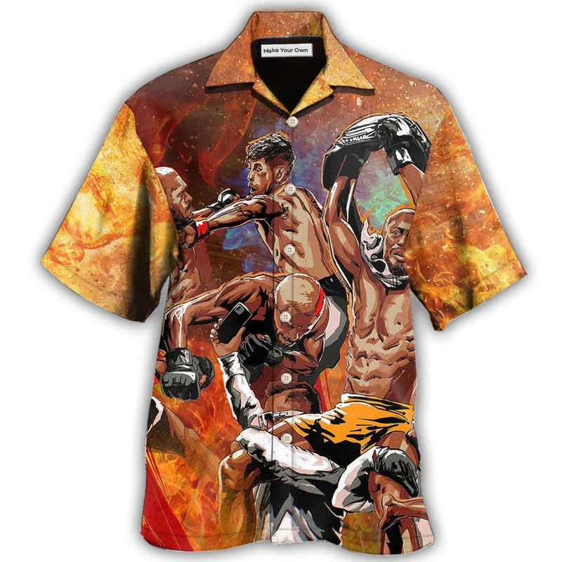 Martial Arts Hawaiian Shirt For Beach Parties Vacation Travel And Relaxed Casual Style