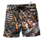 Freedom Make No Mistake About It's American Beach Shorts For Outdoor Gatherings And Comfort