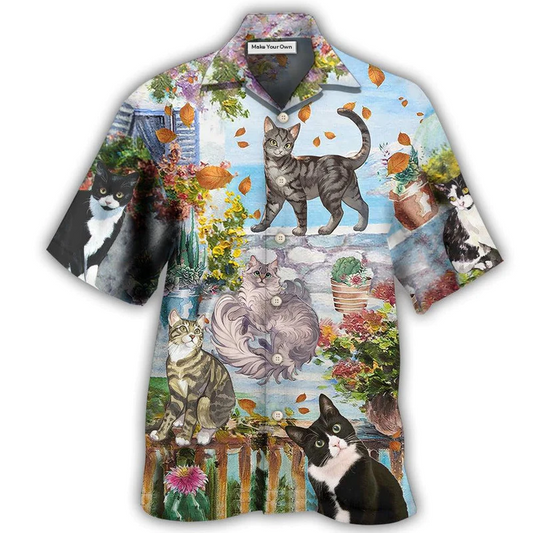 Cat Home Summer Hawaiian Shirt For Beach Parties And Weekend Getaways