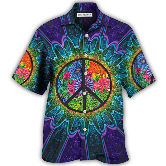 Bohemian Sign Hawaiian Shirt Design Detail For Sunny Adventures And Casual Wear