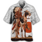 Bohemian Peace Strong Hawaiian Shirt Design Detail For Beach Days And Holiday Travel