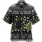 Black Cat Wreck Tree Blame Doggie Christmas Hawaiian Shirt Artwork View For Weekend Travel And Beach Style