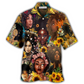 Black Women Strong Hawaiian Shirt For Summer Events And Casual Outdoor Wear