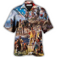 Bohemian American Independence Day Flag Hawaiian Shirt Artwork View For Weekend Travel And Beach Style
